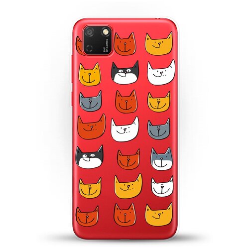 фото Силиконовый чехол узор из котов на honor 9s andy & paul