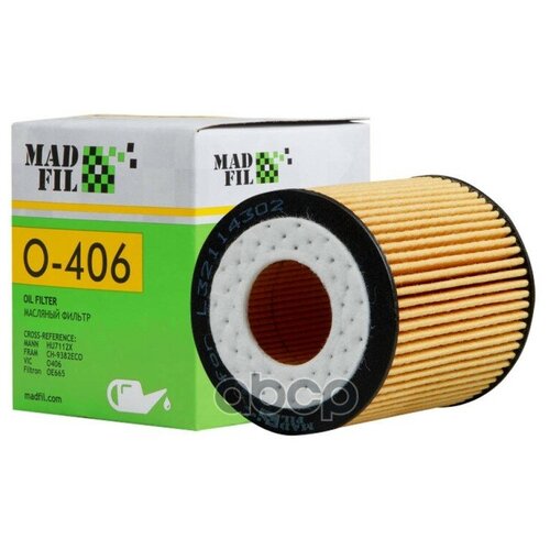 Масляный фильтр MADFIL O-406 (O406, OE673, HU7112X)