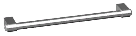 Рейлинг из нержавеющей стали, Fora -60 см, D=16 мм, с полным крепежным комплектом