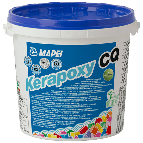 затирка эпоксидная mapei kerapoxy 114 антрацит 10 кг Затирка Mapei Kerapoxy CQ, 3 кг, 3 л, 173 oceano