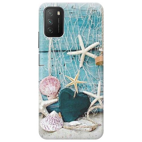 фото Ультратонкий силиконовый чехол-накладка для xiaomi poco m3 с принтом "морские звезды" gosso