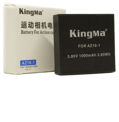 Сменная батарея Kingma AZ16-1 для экшн камер Xiaomi YI 4K/4K Plus/Lite (1000 mAh)