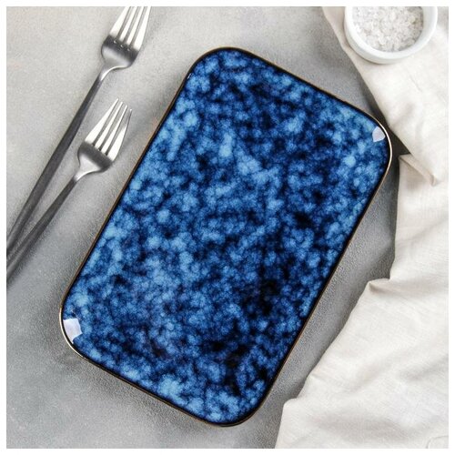 Блюдо керамическое прямоугольное «Галактика», 25,5×16,5 см (1шт.)