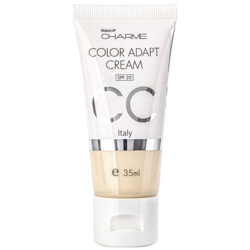 тональный крем cc spf 20 charme color adapt 35 мл Charme Тональный крем CC Color Adapt, SPF 20, 35 мл/35 г, оттенок: 501 фарфоровый