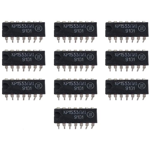 Микросхема КР1533ЛИ1, 10 штук / Аналоги: 1533ЛИ1, К1533ЛИ1, SN74ALS08N