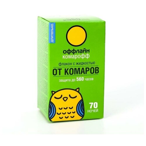 Дополнительный флакон-жидкость от комаров "Комарофф", без запаха, 70 ночей, флакон 45 мл./В упаковке шт: 2