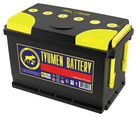 Аккумулятор автомобильный TYUMEN BATTERY STANDARD 60 А/ч 550 А прям. пол. Росс. авто (242x175x190)