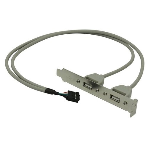 Планка USB2.0 Orient C086 вывод 2-х портов usb2.0 с материнской платы на корпус планка портов low profile 2 x usb 3 0 type a orient c095