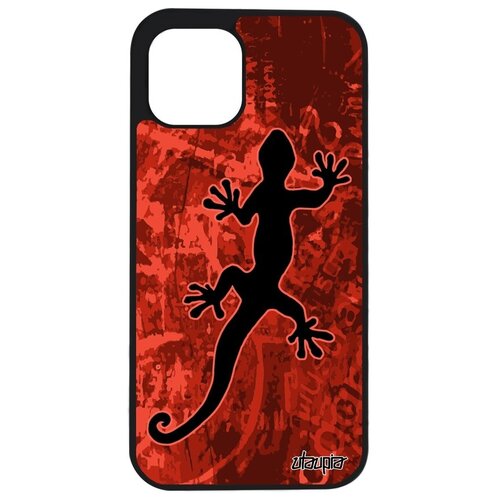 фото Необычный чехол на телефон // iphone 12 // "саламандра" амулет символ, utaupia, бордовый