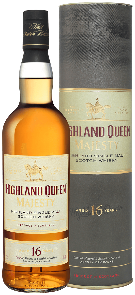 Характеристики товара Виски Highland Queen Majesty 16 лет, 0.7 л, подарочна...