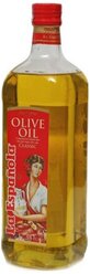 Масло оливковое рафинированное с добавлением нерафинированного Olive Oil Classic La Espanola, 1 л (стеклянная бутылка)