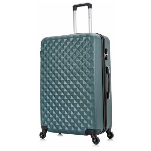 Чемодан L'case, 40 л, размер S, зеленый чемодан 40 л размер s зеленый