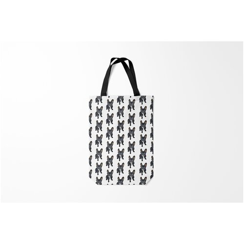 фото Сумка-шоппер / 31х42 см / собаки / бульдог бульдожки burnettie