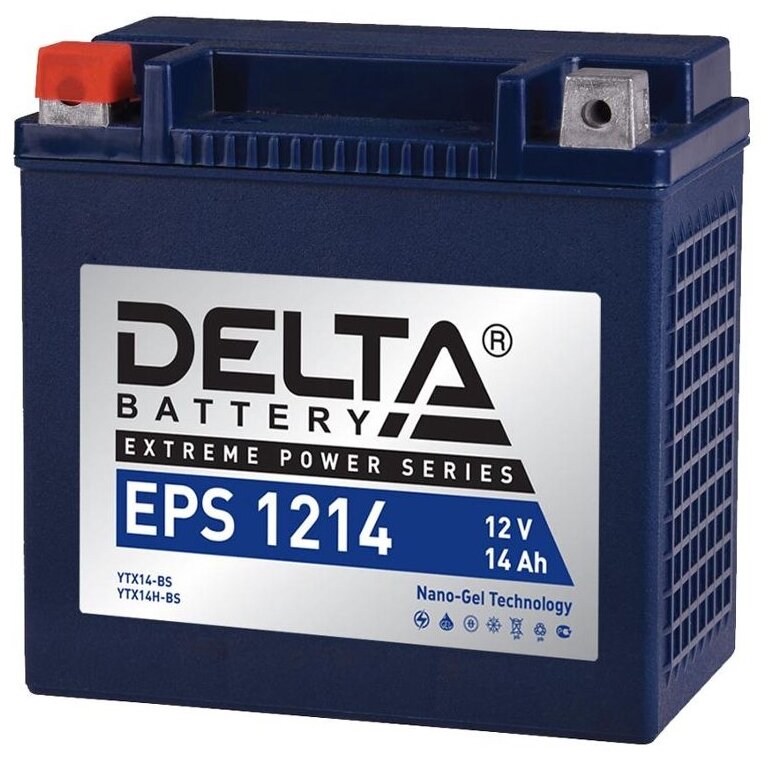 Мото аккумулятор DELTA Battery EPS 1214 14 А·ч