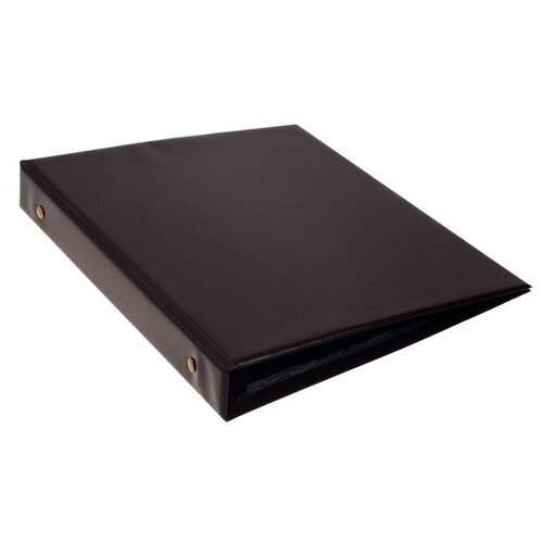 Альбом вертикальный для марок «Коллекция», 230 x 270 мм, (ПВХ) с комплектом листов 5 штук, коричневый