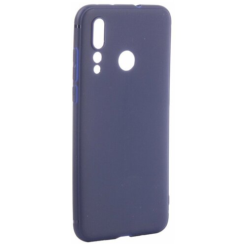 Чехол Brosco для Huawei Nova 4 Softtouch Silicone Blue HW-N4-TPU-ST-BLUE