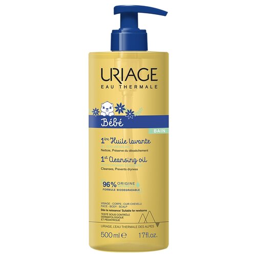 Uriage Первое очищающее пенящееся масло, 500 мл uriage масло cleansing oil очищающее пенящееся 500 мл