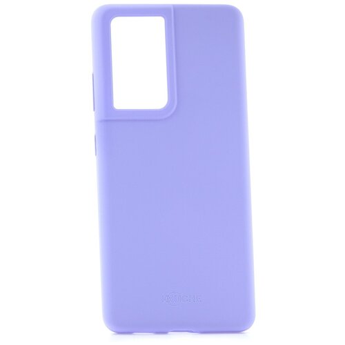 фото Чехол на samsung galaxy s21 ultra kruche silicone plain lilac purple кruче