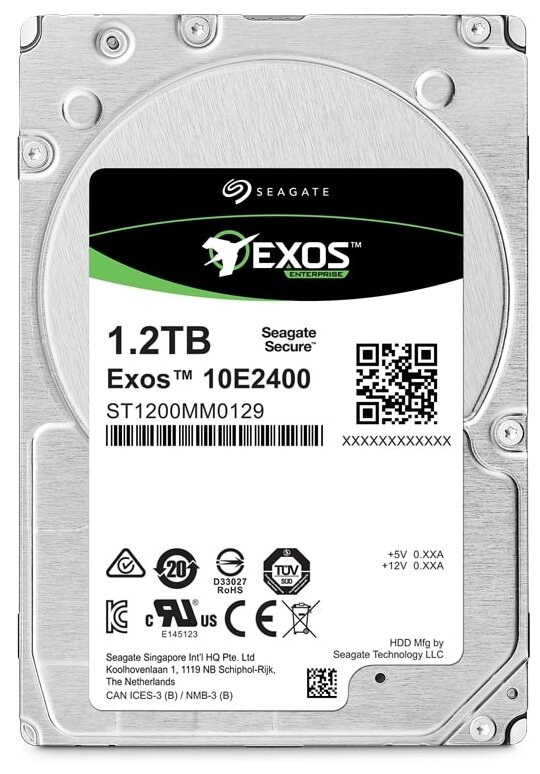 Жесткий диск Seagate ST1200MM0129 Exos 10E2400 1.2TB, 2.5", 10000rpm, SAS, 512e/4KN, 256MB