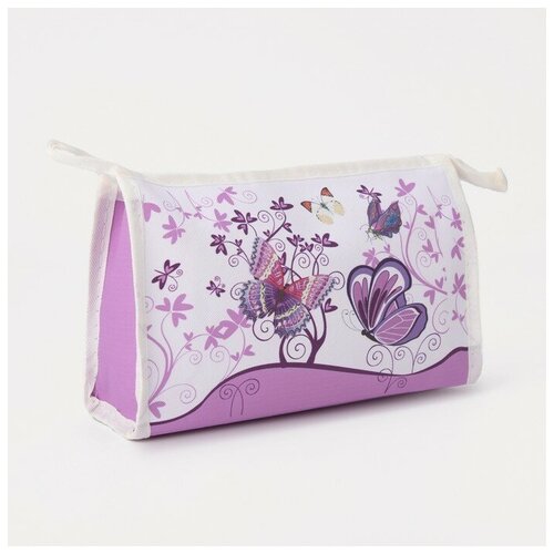 фото Косметичка на молнии, цвет белый noname