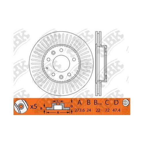 RN1513-NIBK_диск тормозной передний! Mazda 323 6 626 1.8 2.0 2.0TD 98>