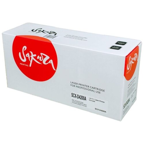 sakura тонер картридж совместимый сакура sakura sacrg057 cartridge 057 bk черный 3 1k Картридж Sakura SCXD4200A для Samsung SCX-4200, 3000 стр, черный