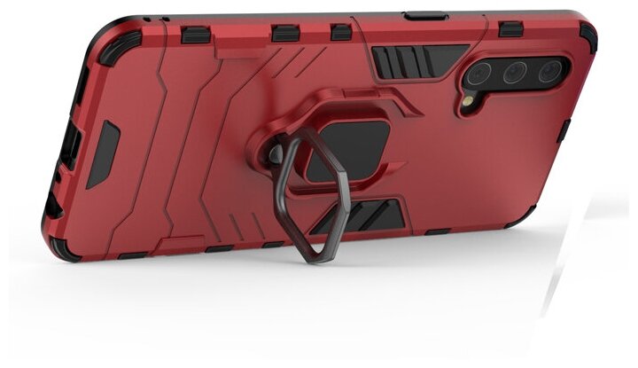 Противоударный чехол с кольцом Panther Case для OnePlus Nord CE 5G красный