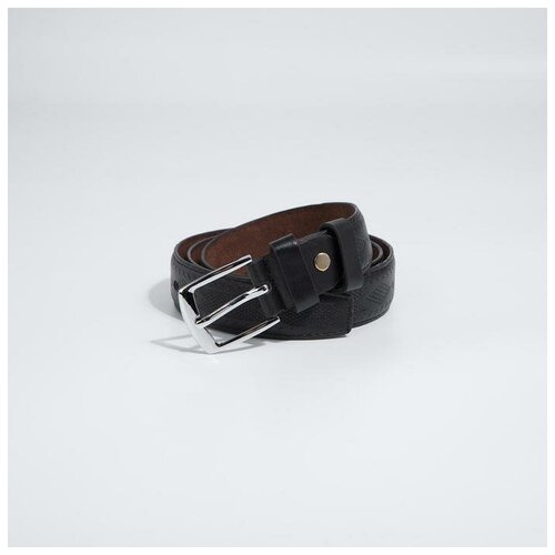 фото Ремень, ширина 2,8 см, винт, пряжка металл, цвет чёрный нет бренда