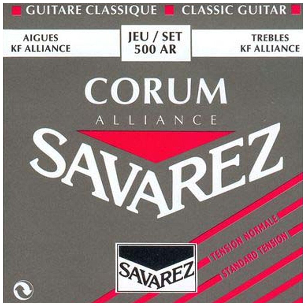 Savarez 500AR Corum Alliance Red standard tension струны для классической гитары