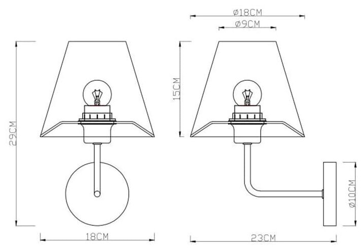 Настенный светильник Arte Lamp ELBA A2581AP-1CC