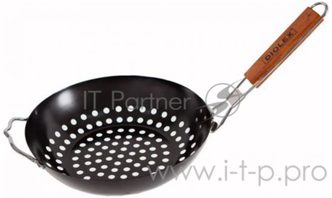 DX-P6102-B Cковорода-гриль для барбекю круглая d 28 cm (сталь с антипригарным покрытием)