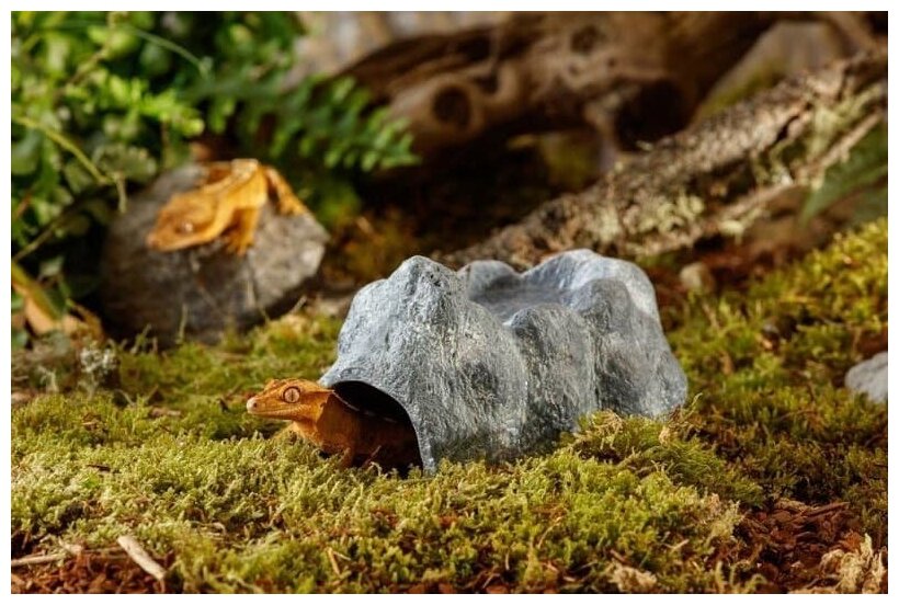 Влажная пещера Exo Terra Wet Rock Ceramic Cave Small 11x6,5x5 см. - фотография № 8