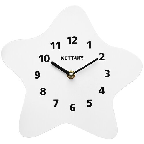 Часы детские настенные KETT-UP ECO Звездочка KU047.3 , цвет белый