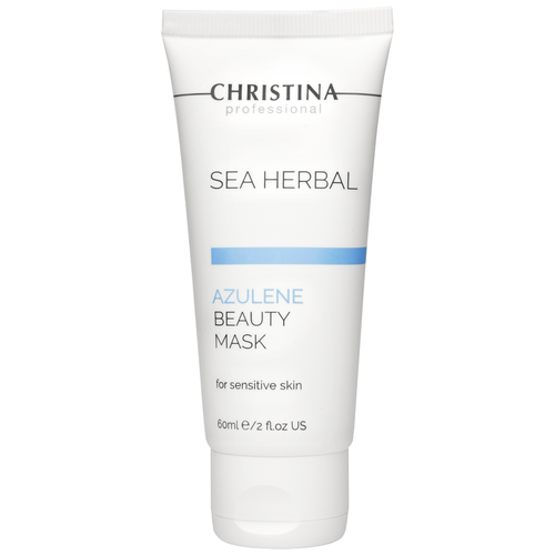 Christina Sea Herbal маска красоты Азулен, 100 г, 60 мл christina sea herbal маска красоты ваниль 60 г 60 мл