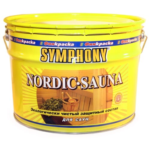 биоцидная пропитка symphony антисептик nordic wood 9 л прозрачный Symphony пропитка Nordic Sauna, 2.7 кг, 2.7 л, прозрачный