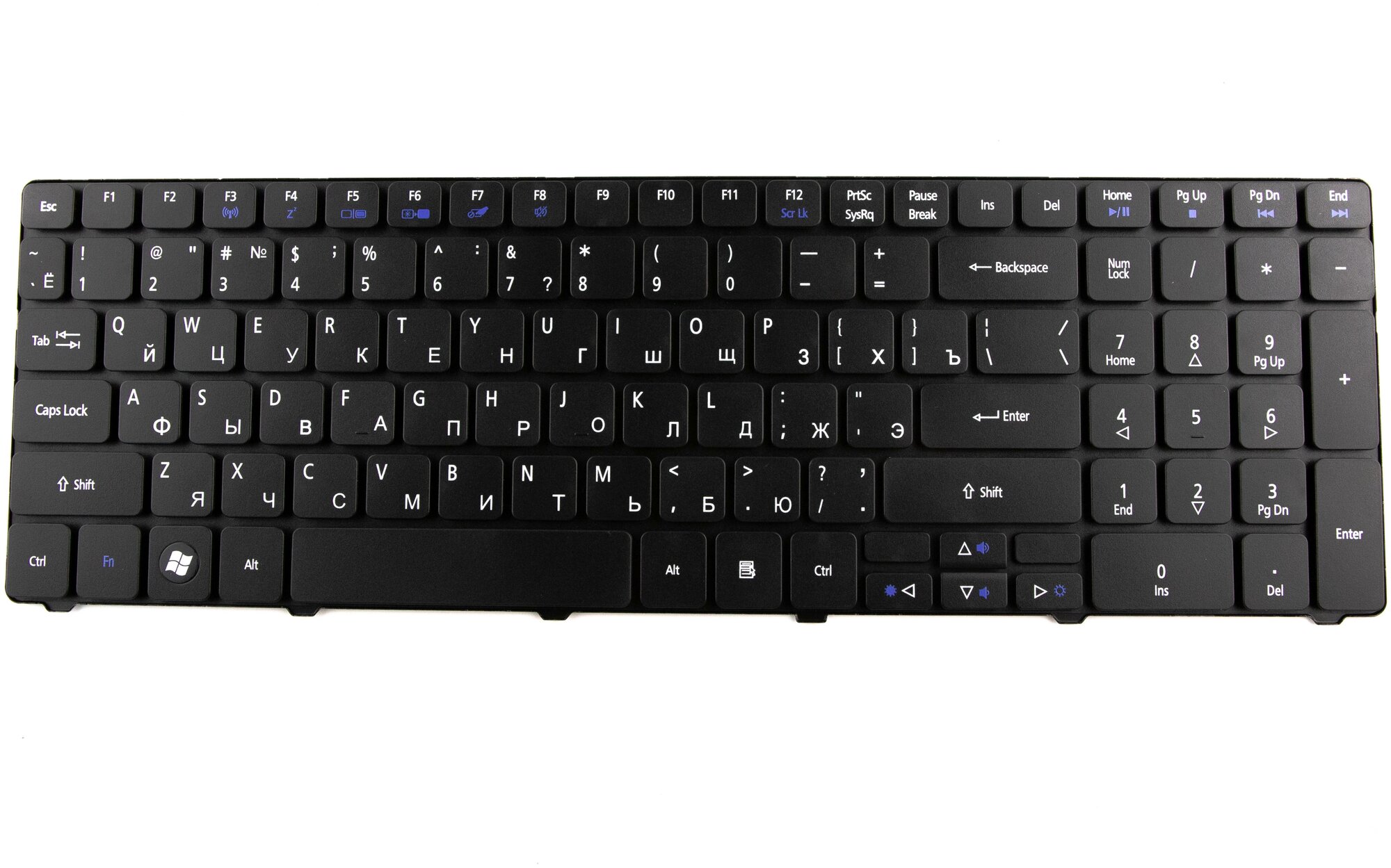 Клавиатура для ноутбука Acer Aspire 5739 Чёрная Матовая