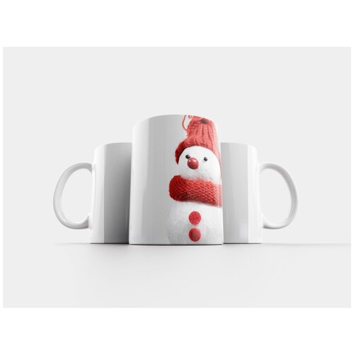 фото Кружка "снеговик, зима, шапка" 320 мл lotsprints