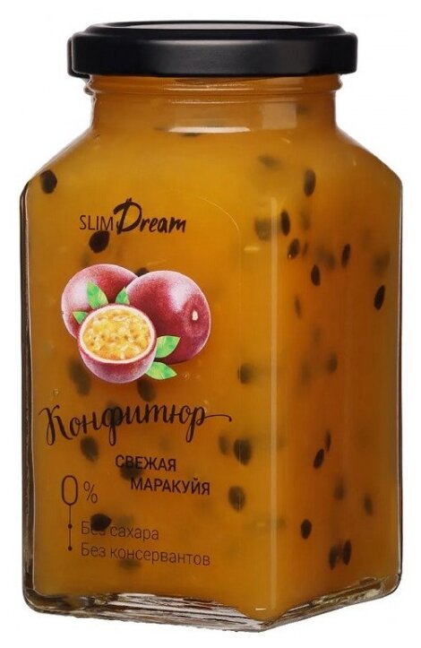 Конфитюр из маракуйи без добавления сахара Slim Dream, 300 г