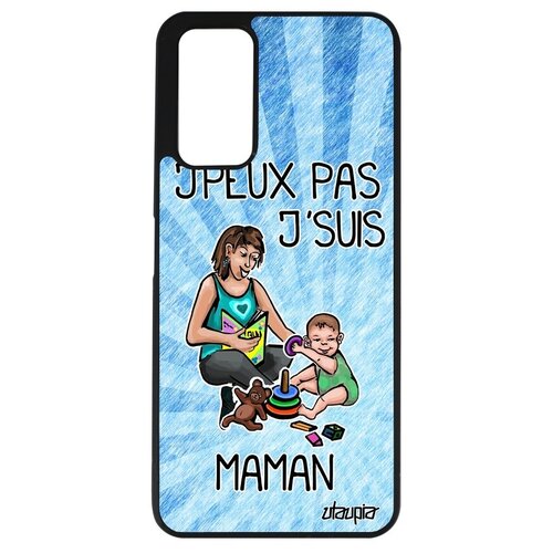 фото Ударопрочный чехол на смартфон // honor 10x lite // "не могу - стала мамой!" повод рисунок, utaupia, голубой