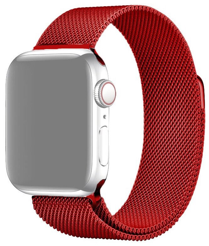 Ремешок для Apple Watch 1-6/SE 38/40 мм миланская петля InnoZone - Красный (APWTMS38-14)