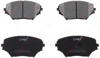 Дисковые тормозные колодки передние LYNXauto BD-7511 для Toyota RAV4, Toyota Avalon, Toyota Coaster, Toyota Gaia (4 шт.)