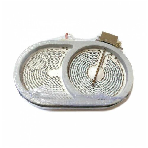 ЭКС 2000900W D165270мм овальная hi-light для Gefest Ariston 2 контакта с термозащитой 2 греющих элемента 927020 328900₽