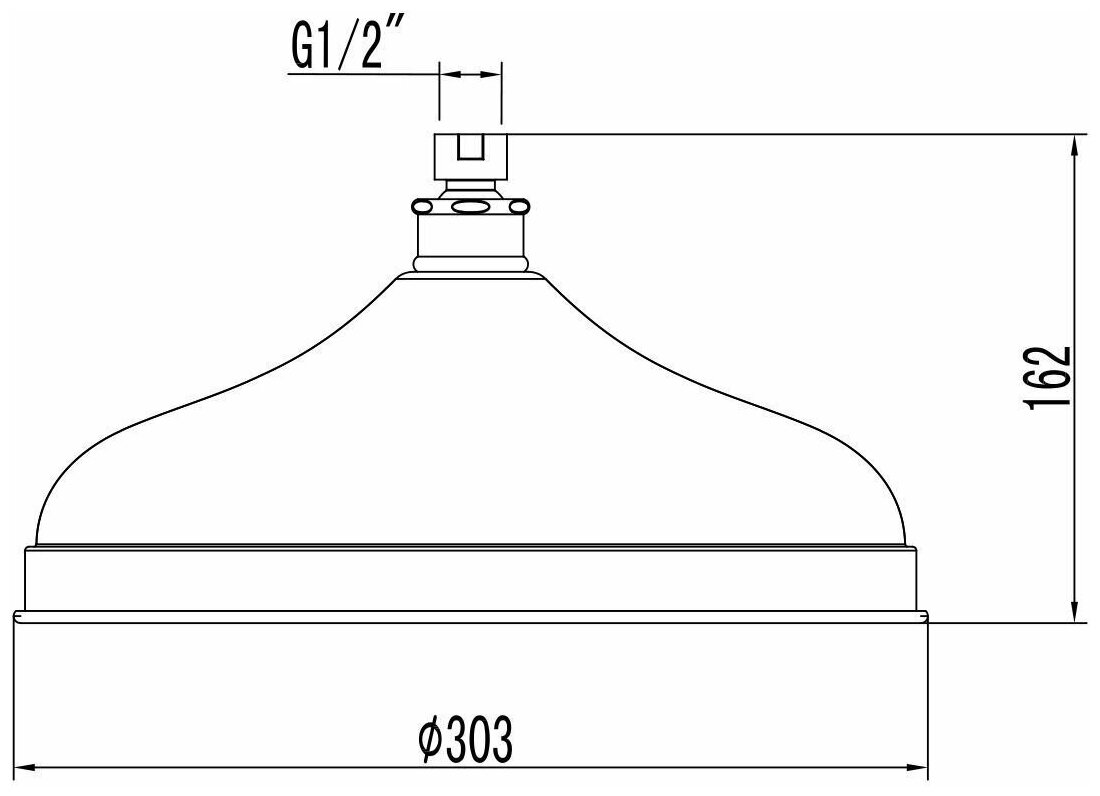 Лейка Lemark LM9830C для верхнего душа, 1-функциональная - фотография № 2