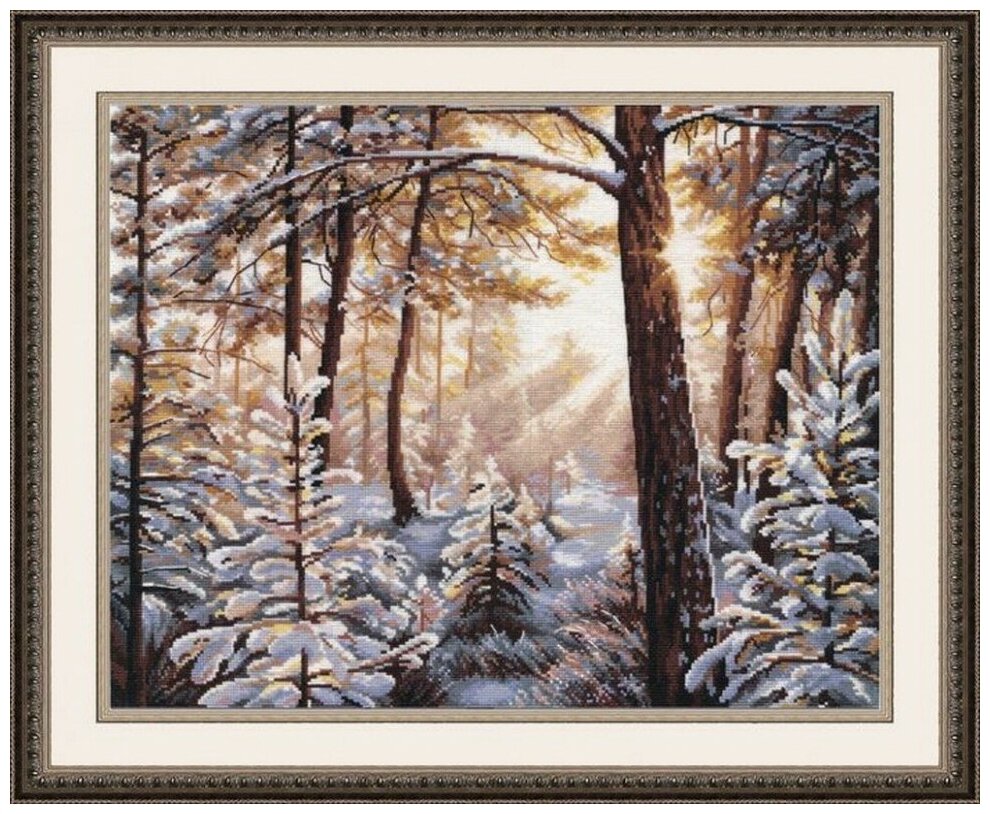 Мороз и солнце #1166 Овен Набор для вышивания 38 x 30 см Счетный крест