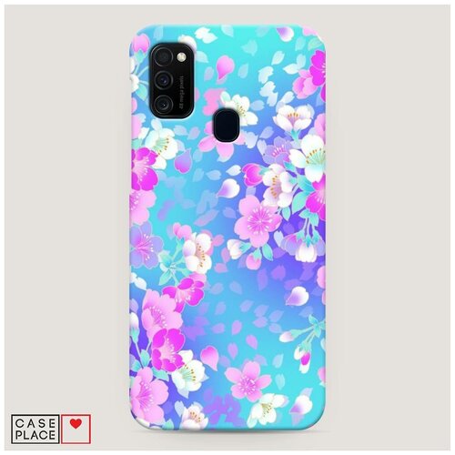 фото Чехол пластиковый samsung galaxy m21 яблоневые цветы case place