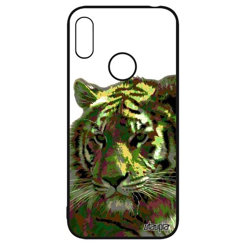 фото Стильный чехол для телефона // huawei y6 2019 // "царь тигр" бенгальский тасманский, utaupia, светло-зеленый