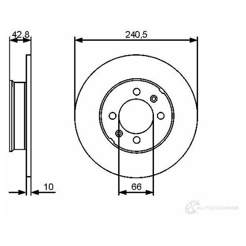 0 986 479 478_диск Тормозной Задний! Mg Mg/Mgf 1.6/1.8i 95-09 Bosch арт. 0986479478