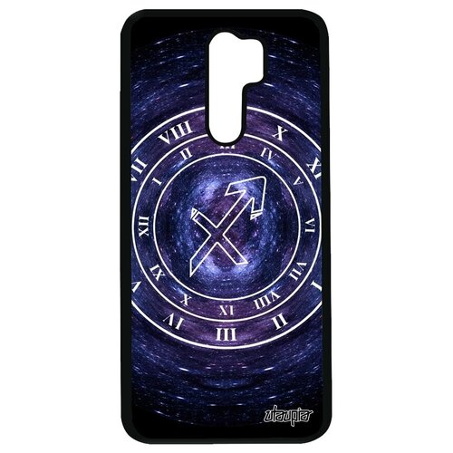 фото Красивый чехол на смартфон // xiaomi redmi 9 // "зодиак стрелец" каллиграфия планета, utaupia, синий