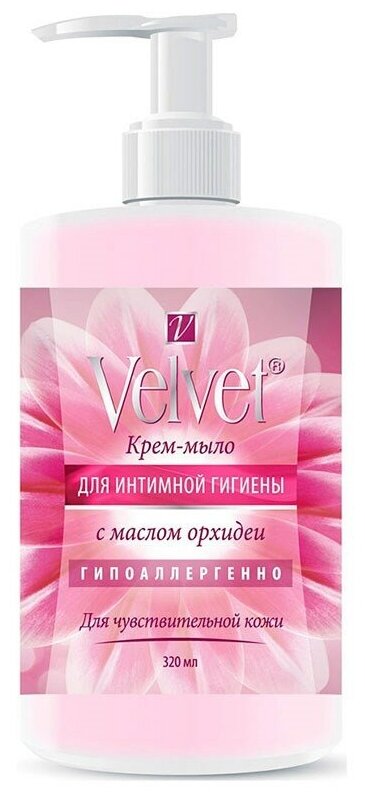 Velvet Крем-мыло для интимной гигиены с маслом орхидеи, 320мл