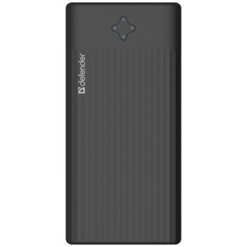 фото Внешний аккумулятор defender power bank extralife 10000d 10000mah black 83662